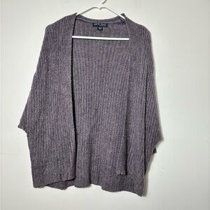 barefoot dreams cozy chic Open Cardigan Xs/s Purple‎ Soft Dolman Sleeve Boho